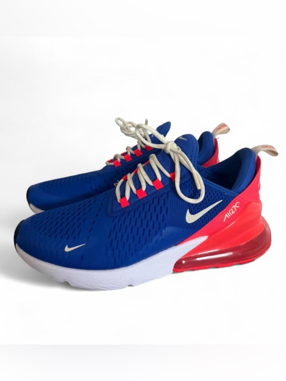 Nike Air Max 270 Men’s Sneakers — Hyper Royal Bright Crimson